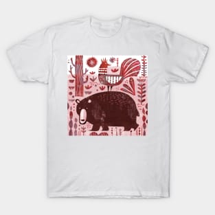 Bear and Rooster T-Shirt